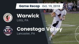 Recap: Warwick  vs. Conestoga Valley  2018