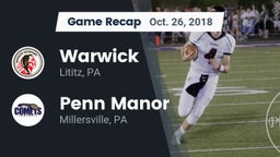 Recap: Warwick  vs. Penn Manor  2018