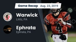 Recap: Warwick  vs. Ephrata  2019