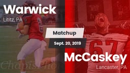 Matchup: Warwick vs. McCaskey  2019