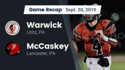 Recap: Warwick  vs. McCaskey  2019
