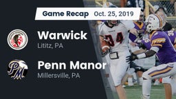 Recap: Warwick  vs. Penn Manor  2019