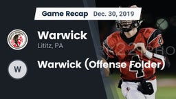 Recap: Warwick  vs. Warwick (Offense Folder) 2019