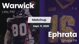 Matchup: Warwick vs. Ephrata  2020