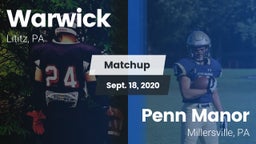 Matchup: Warwick vs. Penn Manor  2020