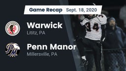 Recap: Warwick  vs. Penn Manor  2020