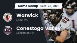 Recap: Warwick  vs. Conestoga Valley  2020