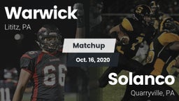 Matchup: Warwick vs. Solanco  2020
