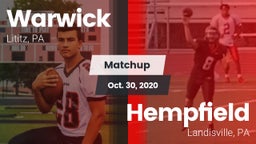 Matchup: Warwick vs. Hempfield  2020