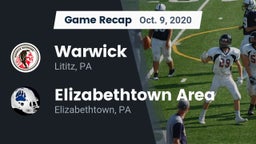 Recap: Warwick  vs. Elizabethtown Area  2020