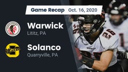 Recap: Warwick  vs. Solanco  2020