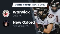 Recap: Warwick  vs. New Oxford  2020