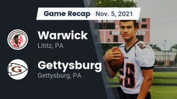 Recap: Warwick  vs. Gettysburg  2021
