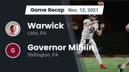 Recap: Warwick  vs. Governor Mifflin  2021