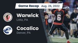 Recap: Warwick  vs. Cocalico  2022