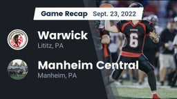 Recap: Warwick  vs. Manheim Central  2022