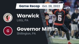Recap: Warwick  vs. Governor Mifflin  2022