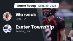 Recap: Warwick  vs. Exeter Township  2023