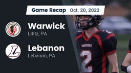 Recap: Warwick  vs. Lebanon  2023