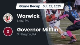 Recap: Warwick  vs. Governor Mifflin   2023