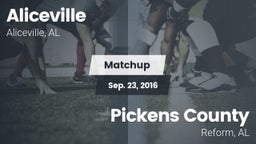 Matchup: Aliceville vs. Pickens County  2016