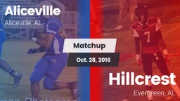 Matchup: Aliceville vs. Hillcrest  2016