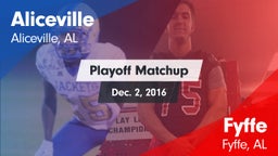 Matchup: Aliceville vs. Fyffe  2016