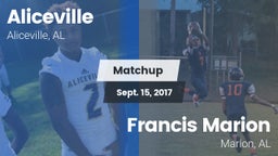 Matchup: Aliceville vs. Francis Marion 2017
