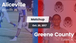 Matchup: Aliceville vs. Greene County  2017