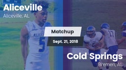 Matchup: Aliceville vs. Cold Springs  2018