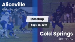 Matchup: Aliceville vs. Cold Springs  2019