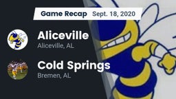 Recap: Aliceville  vs. Cold Springs  2020