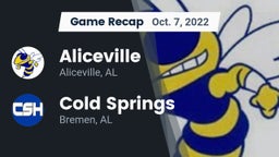Recap: Aliceville  vs. Cold Springs  2022