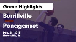 Burrillville  vs Ponaganset  Game Highlights - Dec. 28, 2018