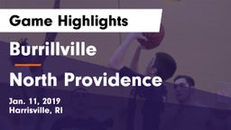 Burrillville  vs North Providence  Game Highlights - Jan. 11, 2019