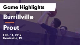 Burrillville  vs Prout Game Highlights - Feb. 14, 2019