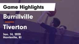 Burrillville  vs Tiverton  Game Highlights - Jan. 14, 2020