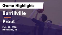 Burrillville  vs Prout Game Highlights - Feb. 17, 2020
