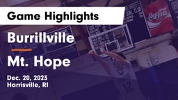 Burrillville  vs Mt. Hope  Game Highlights - Dec. 20, 2023
