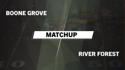 Matchup: Boone Grove vs. River Forest  2016