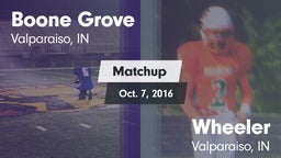 Matchup: Boone Grove vs. Wheeler  2016