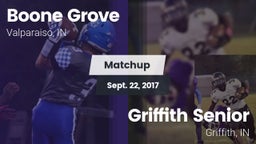 Matchup: Boone Grove vs. Griffith Senior  2017