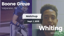Matchup: Boone Grove vs. Whiting  2018