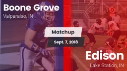 Matchup: Boone Grove vs. Edison  2018