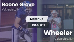 Matchup: Boone Grove vs. Wheeler  2018