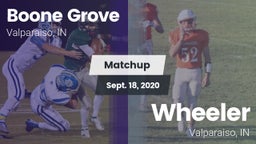 Matchup: Boone Grove vs. Wheeler  2020