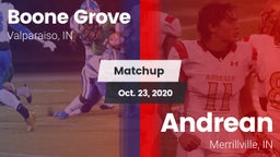 Matchup: Boone Grove vs. Andrean  2020