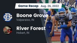 Recap: Boone Grove  vs. River Forest  2022