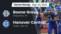 Recap: Boone Grove  vs. Hanover Central  2022