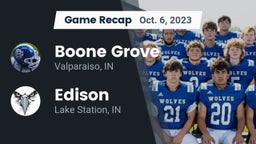 Recap: Boone Grove  vs. Edison  2023